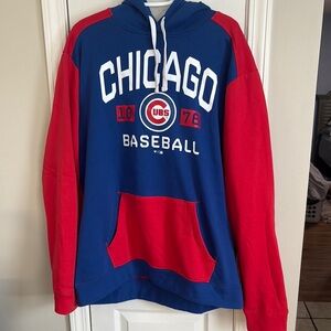 Chicago Cubs Blue and Red Men's Sweatshirt